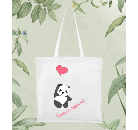 Szerelmes panda vászontáska