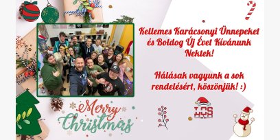 Kellemes Karácsonyi Ünnepeket és Boldog Új Évet Kívánunk Nektek!