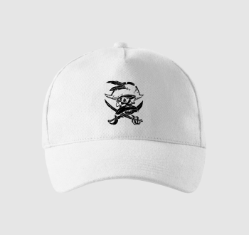 Pirate skull silhouette baseball sapka