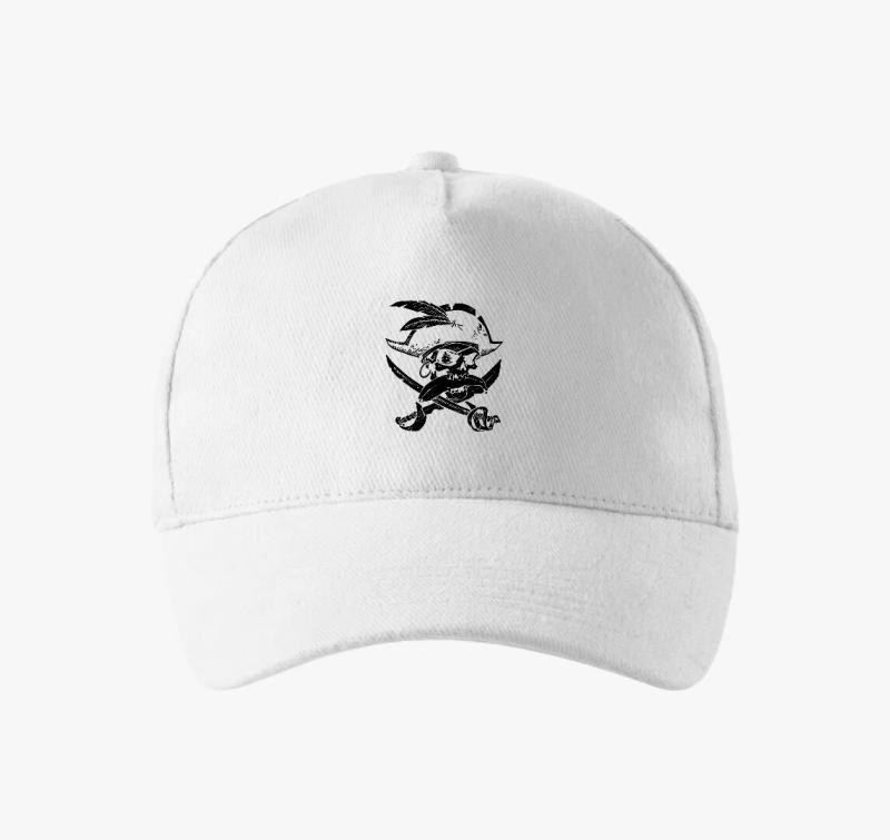 Pirate skull silhouette baseball sapka