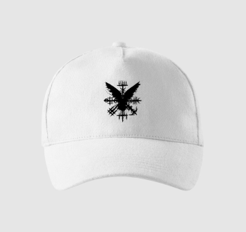 Black Grunge Raven Viking Symbol baseball sapka