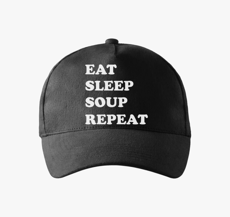 EAT SLEEP SOUP baseball sapka