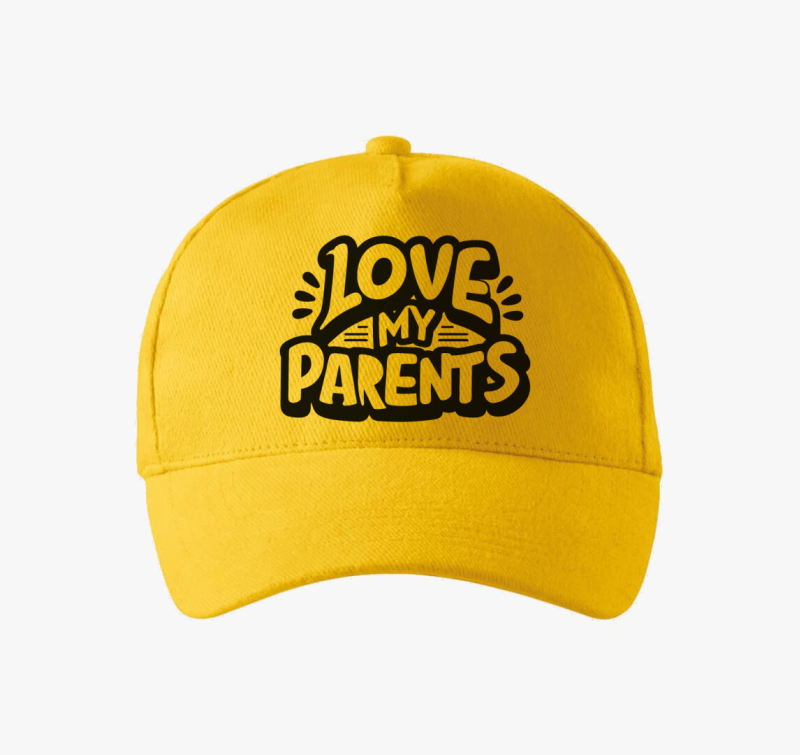 Love my Parents fekete baseball sapka