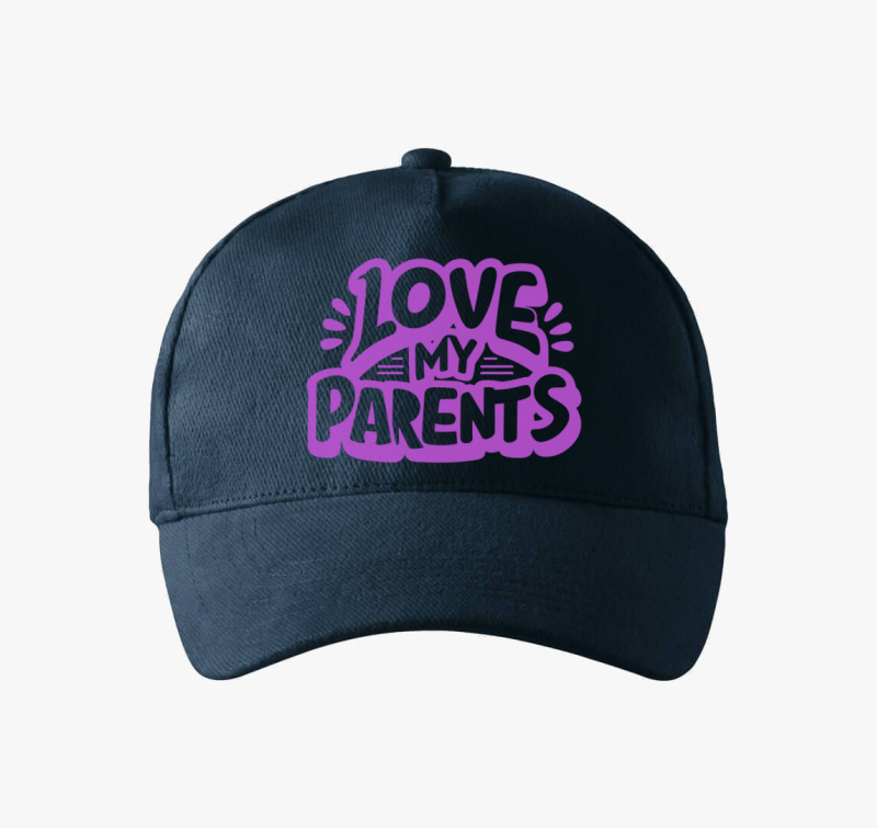 Love my Parents lilás baseball sapka