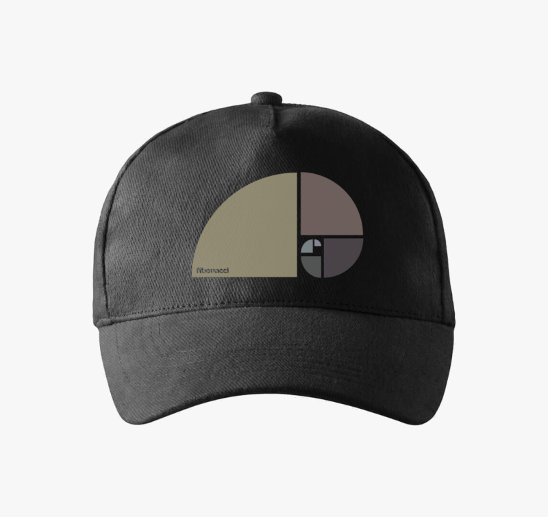 Fibonacci aranymetszés design baseball sapka