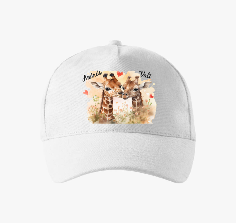 Összebújós szerelmes Zsiráf baseball sapka
