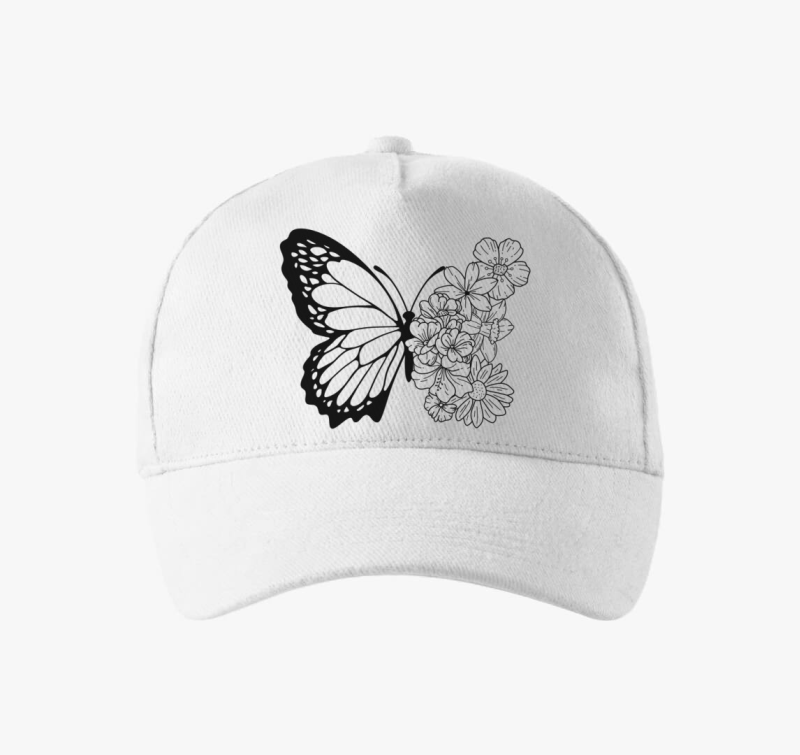 Lepke-virág baseball sapka