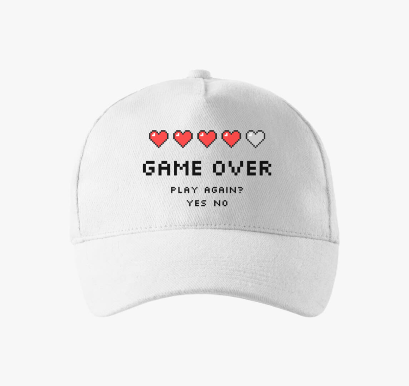 Game over akarsz újra játszani baseball sapka