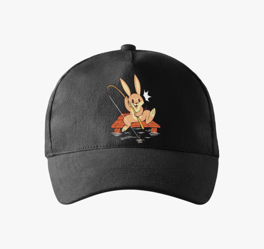 Horgász nyuszi baseball sapka