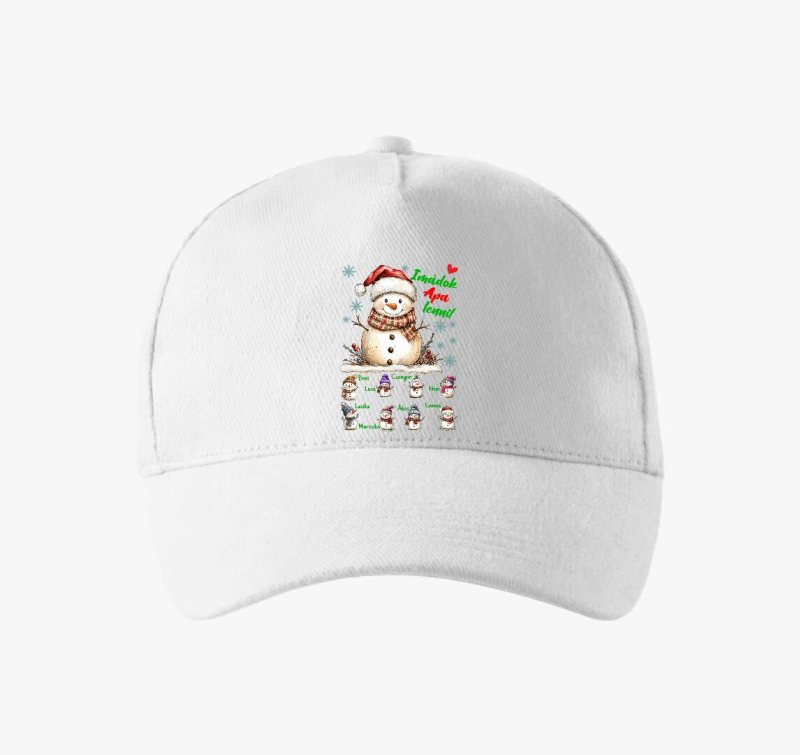 Karácsonyi Imádok apa lenni hóemberek nevekkel baseball sapka