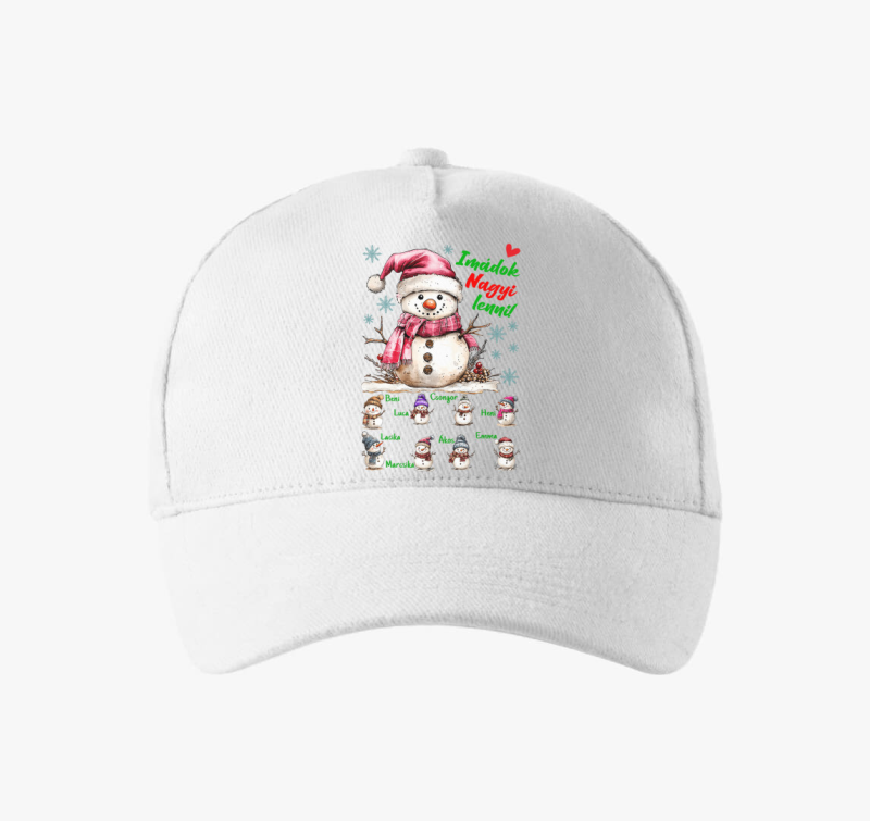 Karácsonyi Imádok nagyi lenni hóemberek nevekkel baseball sapka