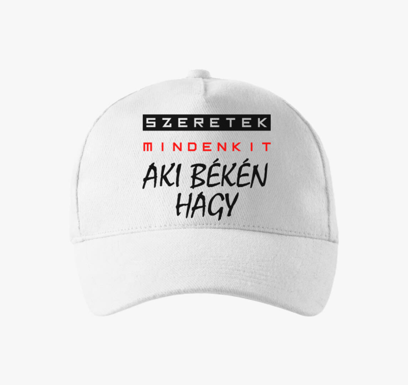 Szeretek mindenkit mintás baseball sapka