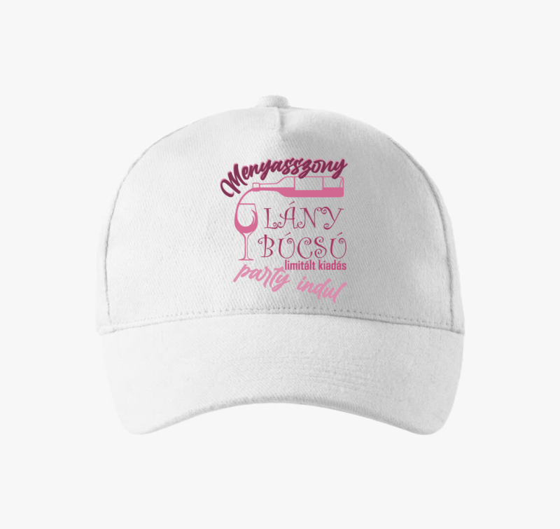 Lánybúcsú party kezdődik Menyasszonynak baseball sapka