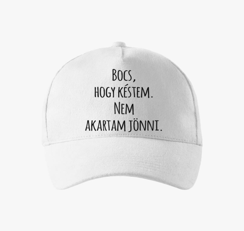 Bocs, hogy késtem nem akartam jönni baseball sapka