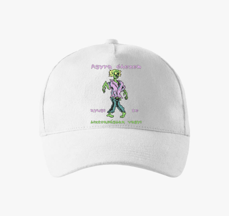 Agyra éhes zombi halloweeni baseball sapka