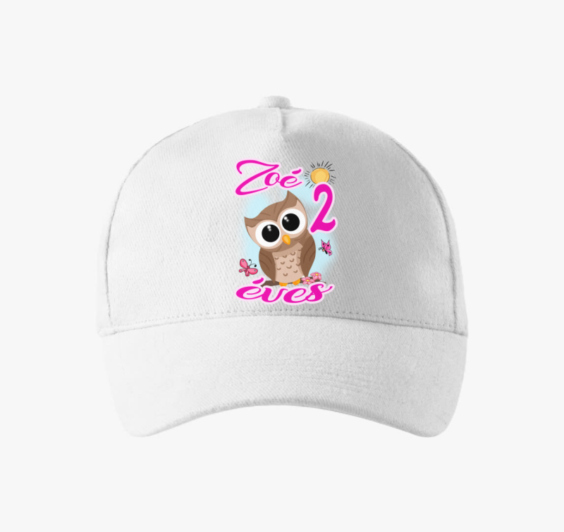 Bagoly ágon lányos szülinapi gyerek baseball sapka