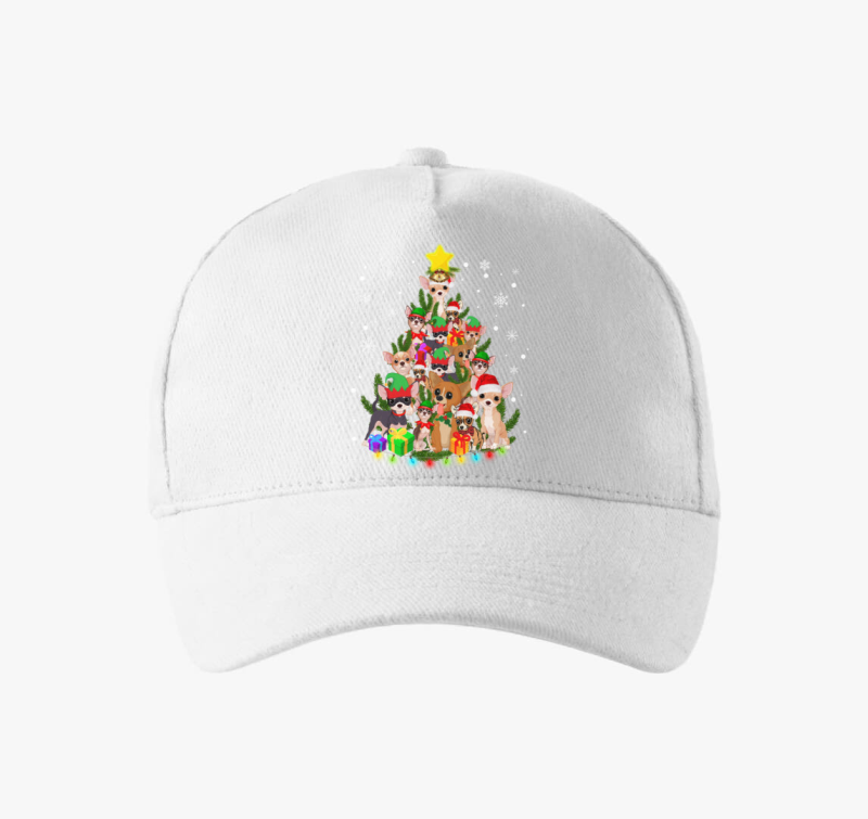 Chihuahua karácsonyfa baseball sapka