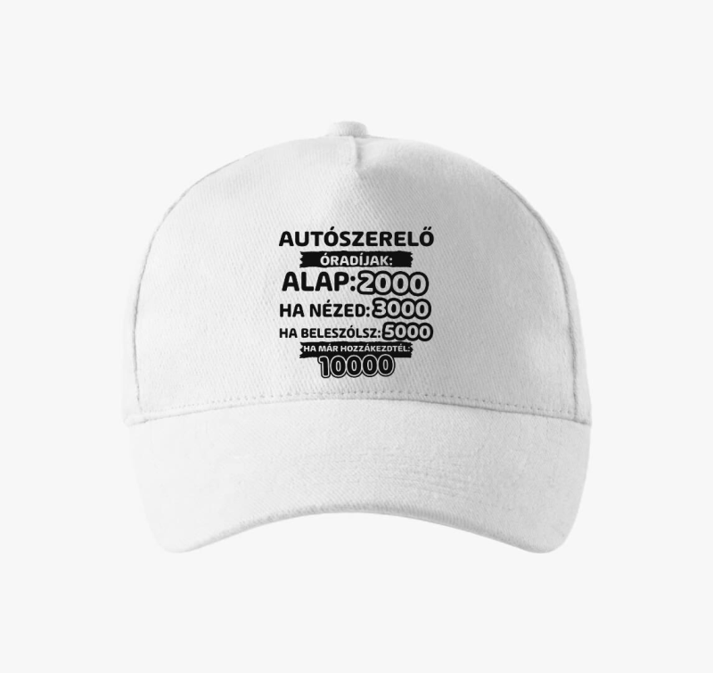 Autószerelő óradíjak munka baseball sapka