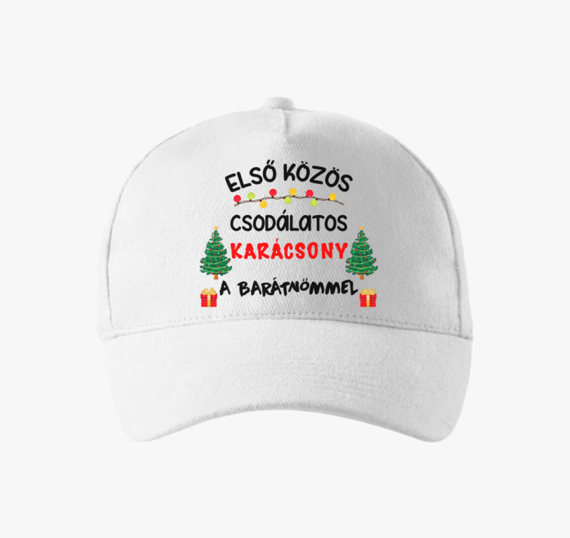 Első közös csodálatos karácsony a barátnőmmel karácsonyi páros szett baseball sapka