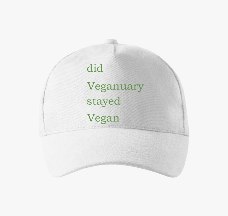 Did Veganuary (zöld betűs) baseball sapka