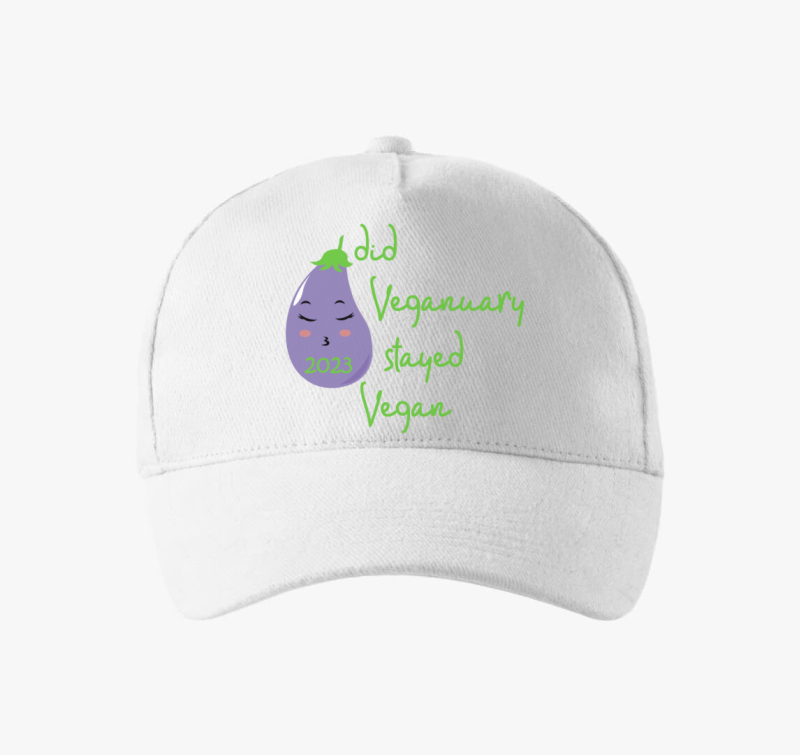 Did Veganuary 2023 padlizsános (zöld betűs) baseball sapka