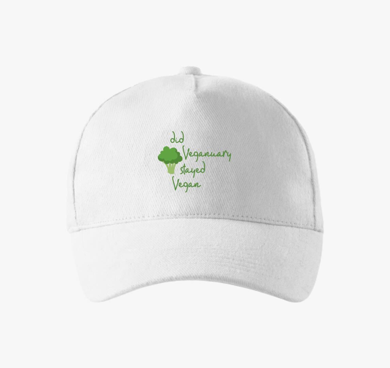 Did Veganuary brokkolis (zöld betűs) baseball sapka