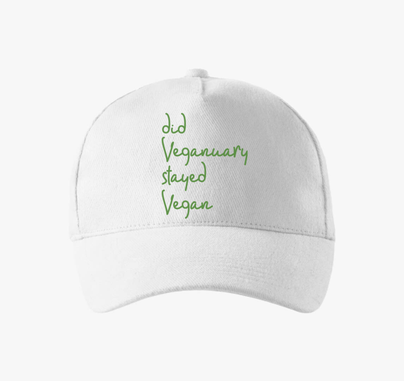 Did Veganuary (dőlt zöld betűs) baseball sapka