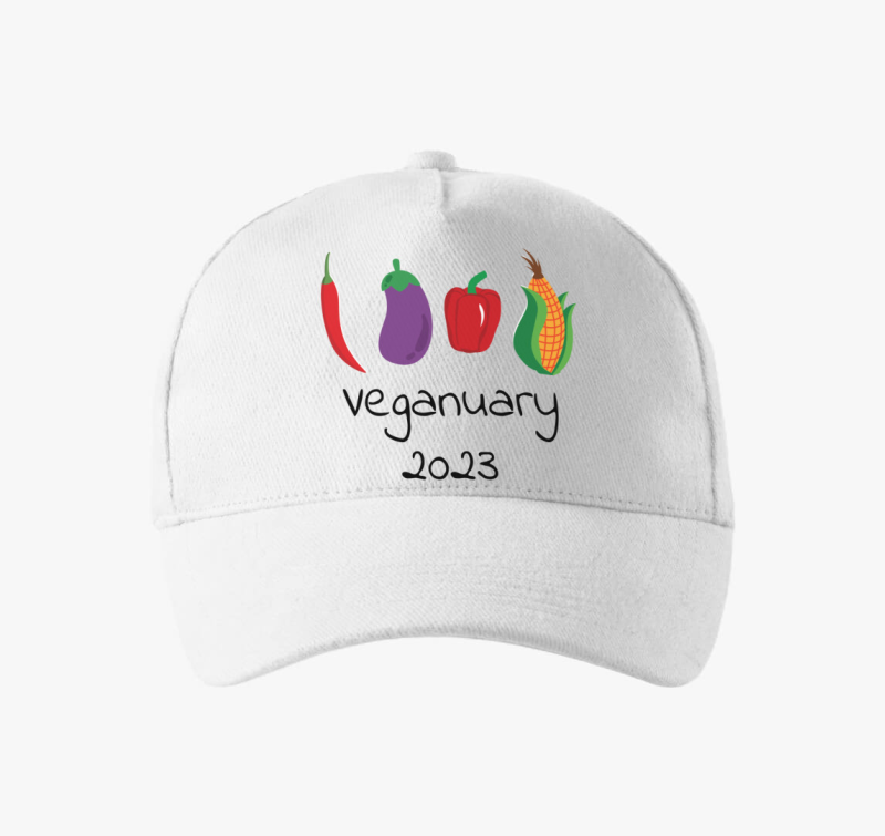Veganuary 2023 (zöldségekkel) baseball sapka