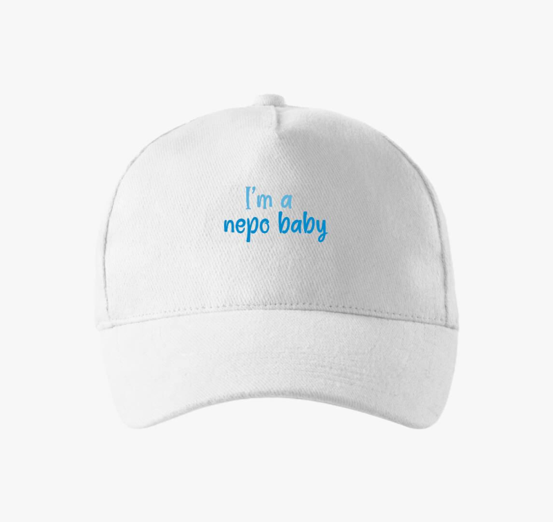 I'm a nepo baby (kék) feliratos baseball sapka