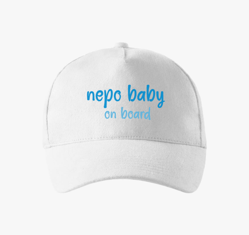 Nepo baby on board (kék) feliratos baseball sapka