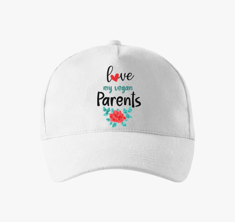 Love my Vegan Parents baseball sapka
