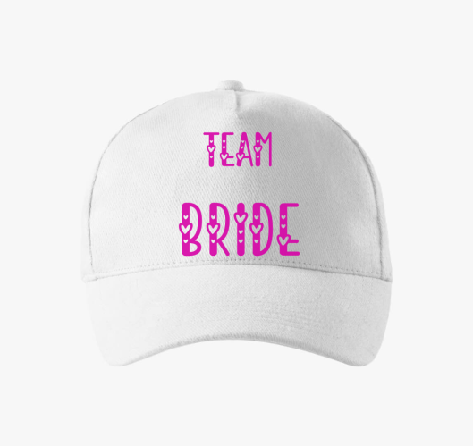 Team Bride pink baseball sapka