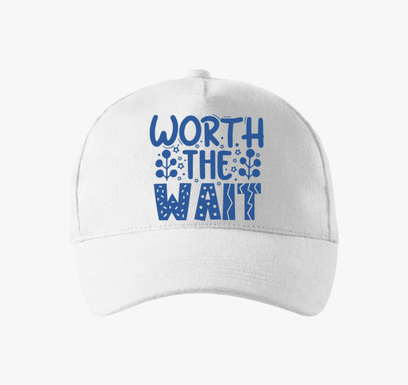 Megérte várni kék baseball sapka