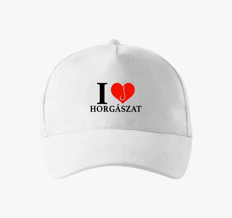 I love horgászat baseball sapka