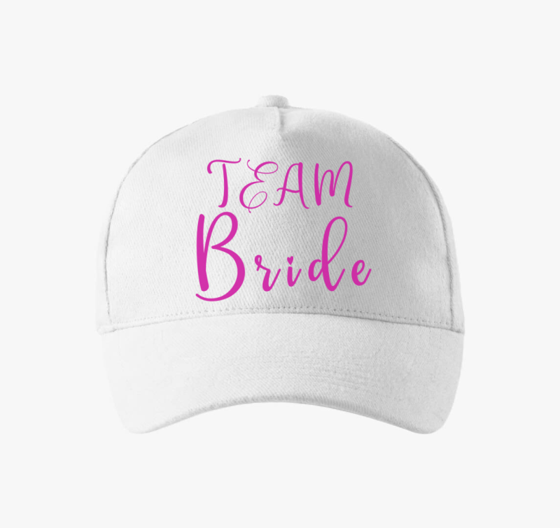 TEAM Bride pink szivecske baseball sapka