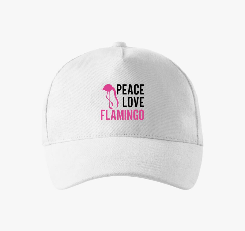 Flamingo peace baseball sapka