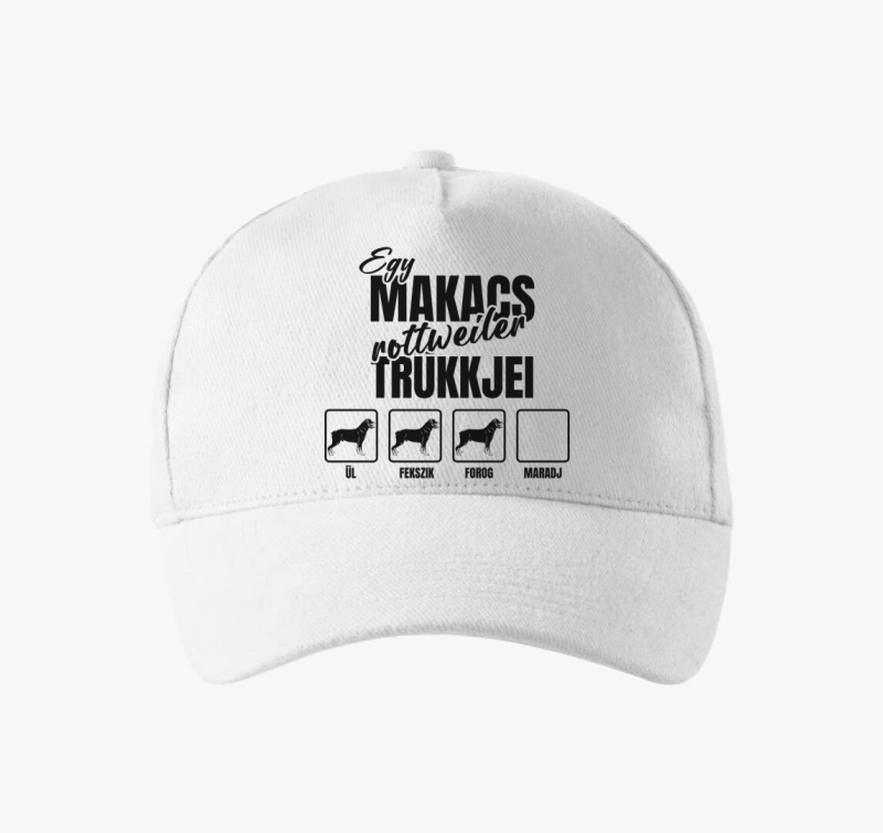 Egy makacs rottweiler trükkjei baseball sapka
