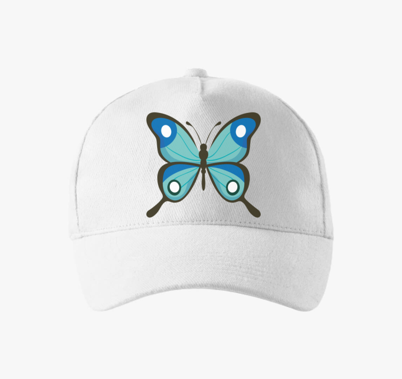 Gyönyörű kék pillangó baseball sapka