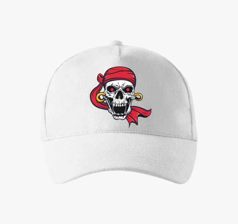 Pirate skull 8 baseball sapka