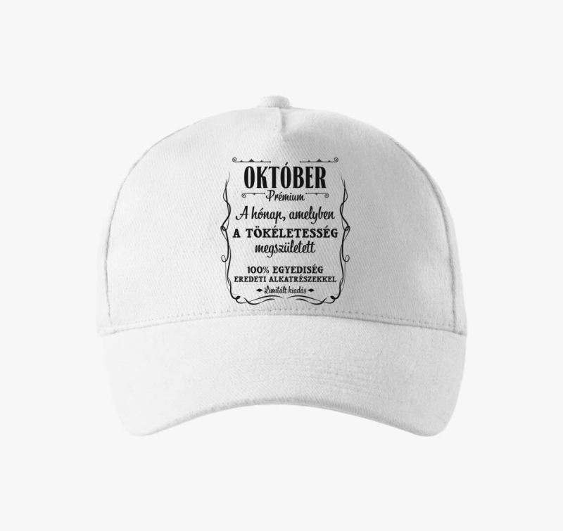 Október a hónap amelyben a tökéletesség megszületett baseball sapka