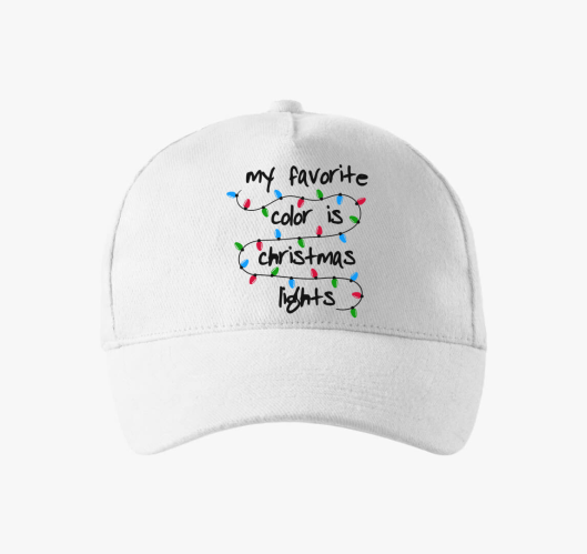 Xmas lights baseball sapka