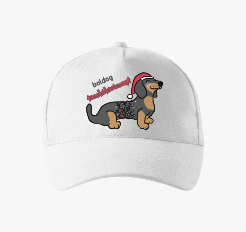 Boldog tacskó karácsonyt baseball sapka