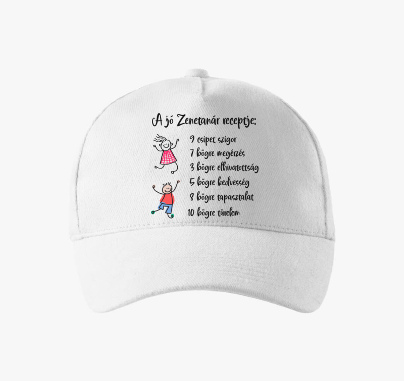 Zenetanár baseball sapka