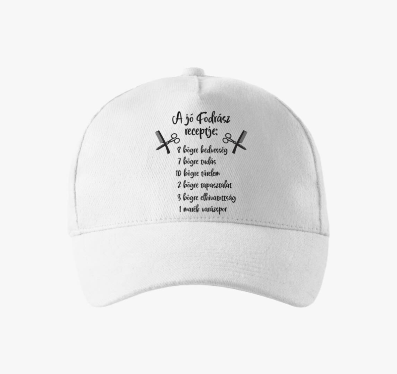 Fodrász recept baseball sapka