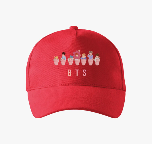 BTS virágok baseball sapka