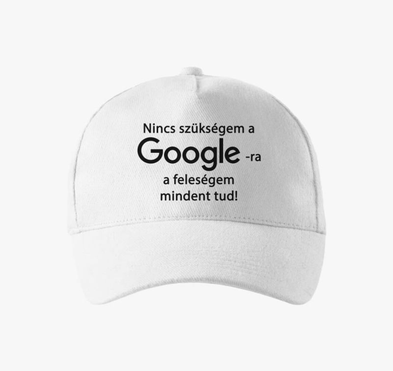 Google vs feleségem baseball sapka