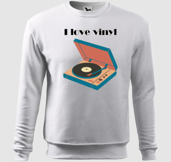 I Love Vinyl belebújós pulóver