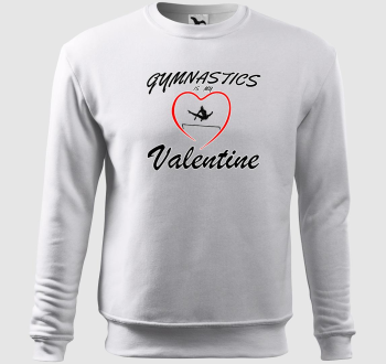 Gymnastics is my valentine 5 - belebújós pulóver