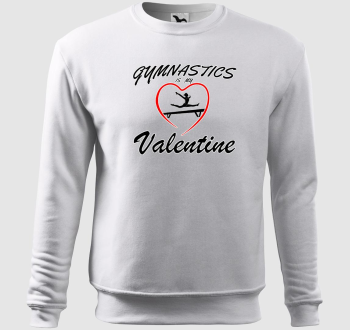 Gymnastics is my valentine 8 - belebújós pulóver