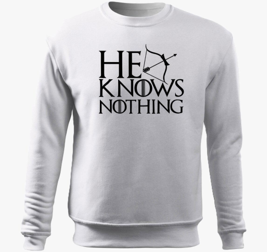 He knows nothing belebújós pul...